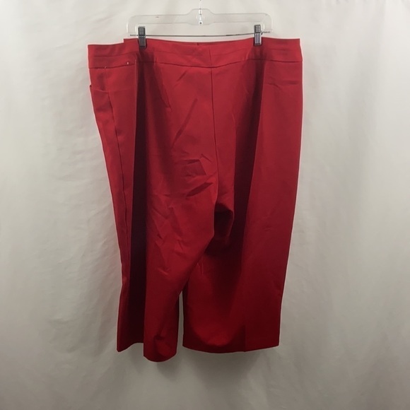 Studio 1940 Womens Plus Size Red Sz 22W Capris - Picture 6 of 8